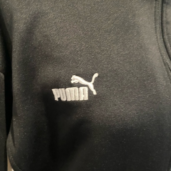PUMA Zip Up in Black and White Mens Size Large, NWOT - Picture 3 of 9